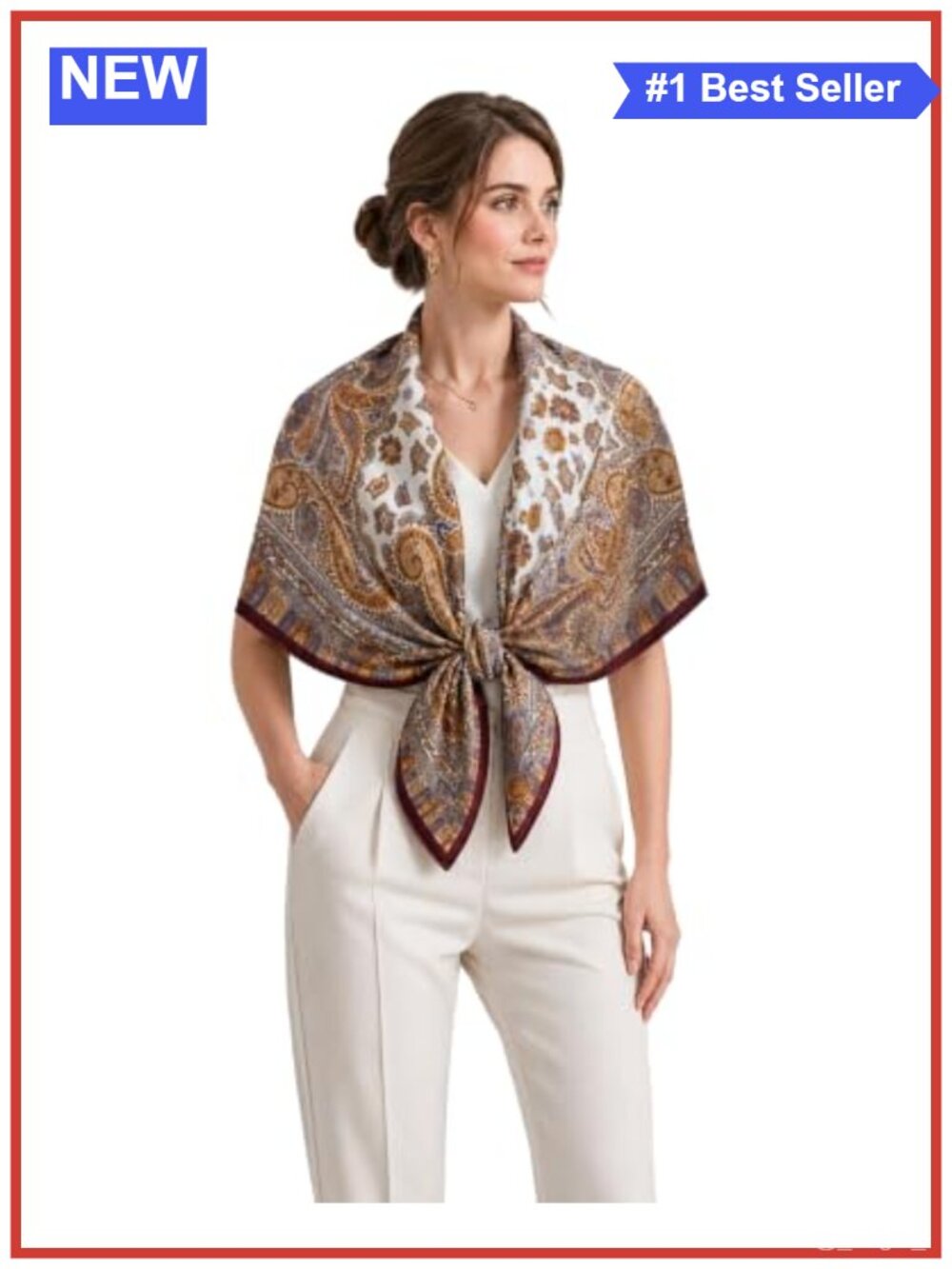 NWT Herringbone Triangle Scarf Shawl Wrap 35x61 Lightweight Coverup